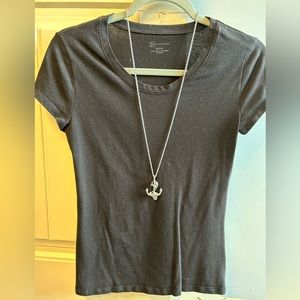 American Eagle long anchor necklace